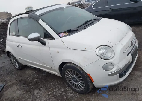 2012 Fiat 500C Lounge z USA, uszkodzony, nr VIN 3C3CFFER3CT241004
